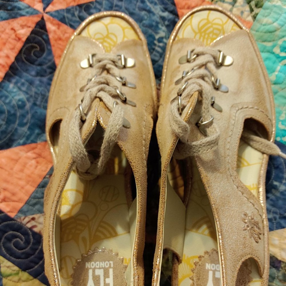 Fly London Lace-up Wedges